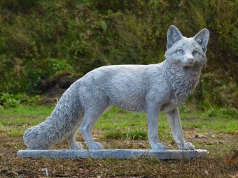 Fox Garden Statue - 70 cm - Stone Animal Statue