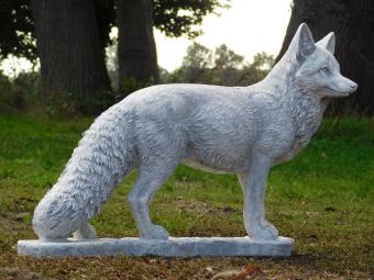 Fox Garden Statue - 70 cm - Stone Animal Statue