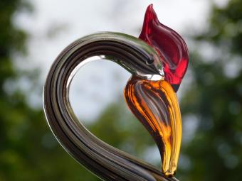 Glazen Beeld Zwaan – Handgemaakt Glasgeblazen Kunstwerk