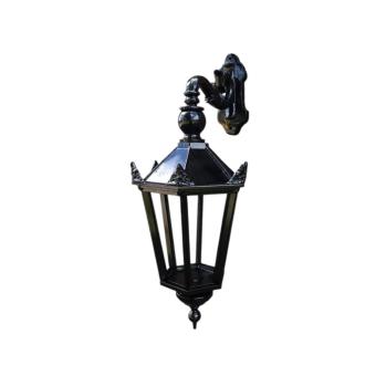 Buitenlamp Winkel - zwart - keramische fitting en glas