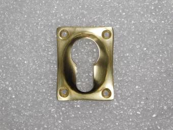 Cylinder Rosette, Rectangular – 47 x 37 mm – Brass