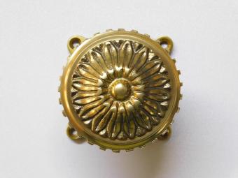 Deurknop met Rozet - Vaste Knop - Messing