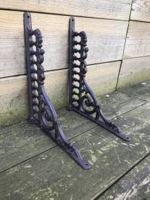 Set Antieke Plankdragers - Gietijzer