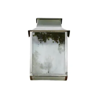 Antieke Hotellamp - Messing - Mat Nikkel - Middel