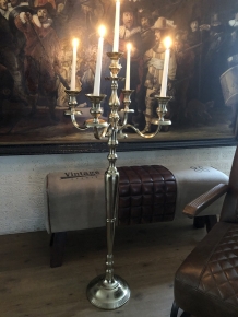 Große Stehwandleuchte – 120 cm – Aluminium – Rohgold