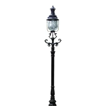 Tuinlantaarn Genua - zwart - alu - 215cm