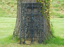 2 Pieces: Grid - Green - Powder-coated - Cast iron - Ornament
