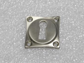 Square Lock Rosette BB – Matte Nickel