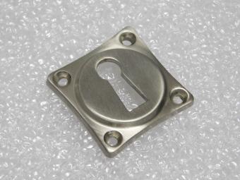 Square Lock Rosette BB – Matte Nickel