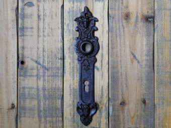 Vintage Deurplaat Engel - BB 72 - Gietijzer - Antiek Bruin