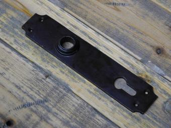 Vintage Deurplaat - PC 92 - Gietijzer - Antiek Bruin