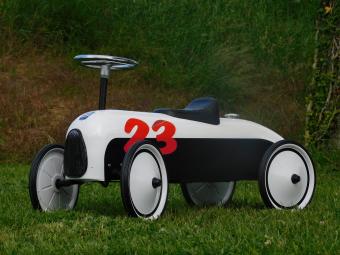 Vintage Car - Black White #23 - 74 x 40 cm - Metal
