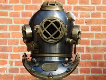 XL Duikhelm - 50 x 48 cm - United States Navy - Messing