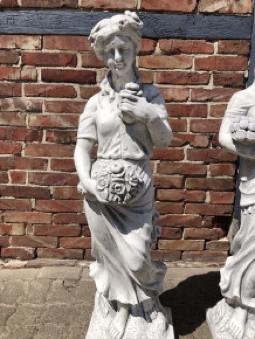 Vier Jahreszeiten - Gartenstatuen - Stein - Satz von 4 Stücken