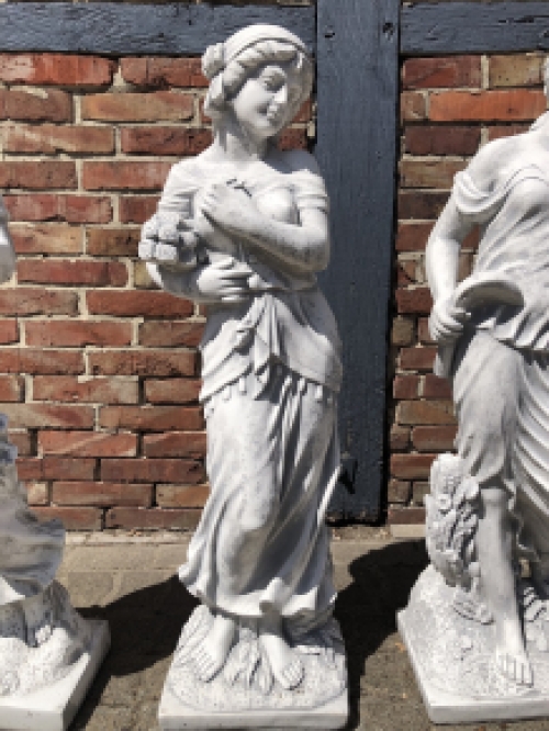 Vier Jahreszeiten - Gartenstatuen - Stein - Satz von 4 Stücken