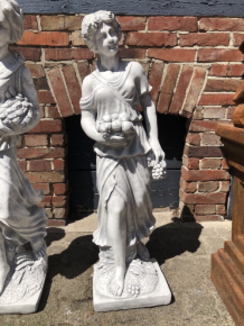 Vier Jahreszeiten - Gartenstatuen - Stein - Satz von 4 Stücken