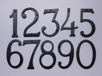 House number 6 - Extra Large - Black