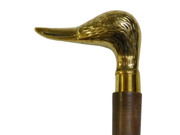 Shoehorn with Duck - Hardwood and Brass