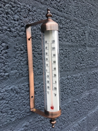 Frame brass-metal with Thermometer - Classic Model