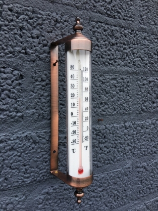 Frame brass-metal with Thermometer - Classic Model
