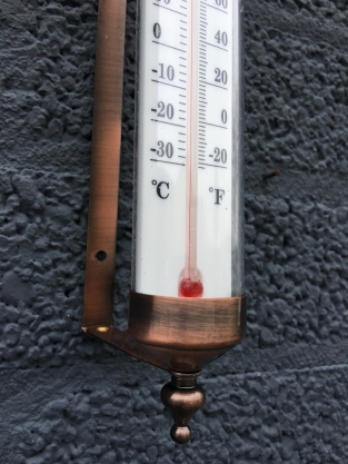 Frame brass-metal with Thermometer - Classic Model