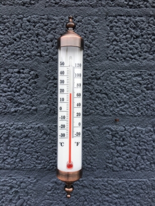 Frame brass-metal with Thermometer - Classic Model