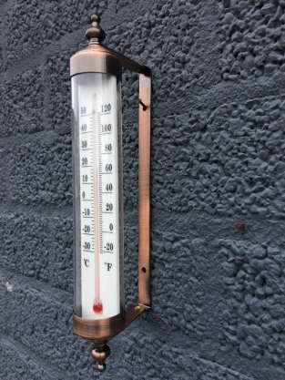 Frame brass-metal with Thermometer - Classic Model