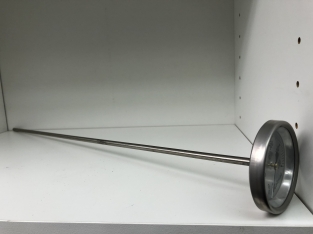 Thermometer from 0 to 500 degrees Celsius - stainless steel