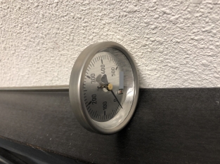 Thermometer from 0 to 500 degrees Celsius - stainless steel