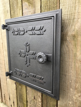 1 hatch for fireplace, cast iron, colour-untreated