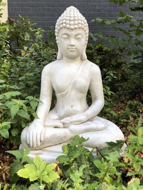Mediterende Boeddha - 77 cm - Steen