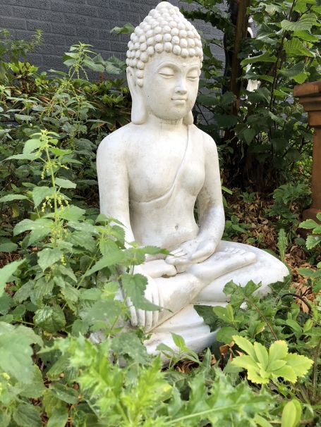 Mediterende Boeddha - 77 cm - Steen