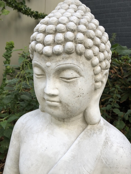 Mediterende Boeddha - 77 cm - Steen