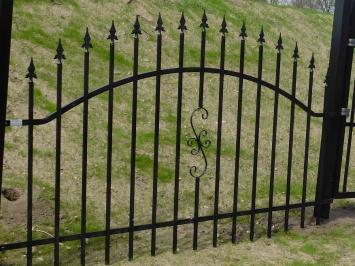 Zierzäune - Gartenzaun - pulverbeschichtet schwarz