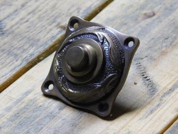Doorbell De Lelie - 4.5 x 4.5 cm - Patinated Brass