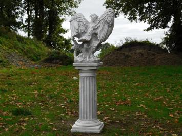 Statue Eagle on Pedestal - 127 cm - Stone