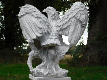 Statue Eagle on Pedestal - 127 cm - Stone