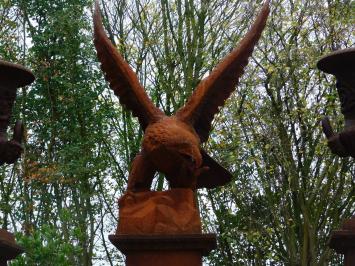 Einmalig: Adler XL – 113 cm – Gusseisen – Gartenfigur, KOMMT MÄRZ 2026 WIEDER REIN!!!