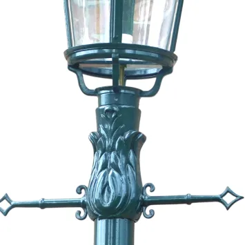 Klassieke Staande Buitenlamp | Donkergroen | 3 Meter | Tuinlantaarn