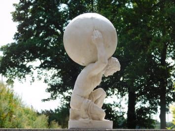 Statue von Atlas - 70 cm - Vintage-Look - Polystone