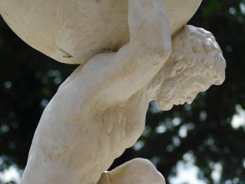 Statue von Atlas - 70 cm - Vintage-Look - Polystone