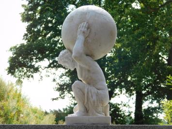 Statue von Atlas - 70 cm - Vintage-Look - Polystone