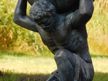 Atlas XL Statue – 70 cm – Antikblau – Polystone