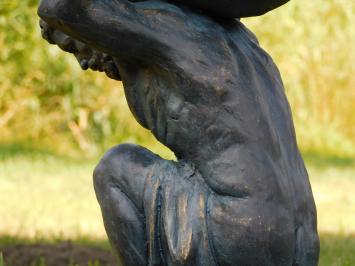 Atlas XL Statue – 70 cm – Antikblau – Polystone