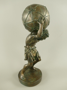 Atlas-Statue – 42 cm – Polystone – Dekorative Statue