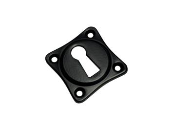 BB-Rosette für Schlösser – schwarze Eisenplatte für Zimmerschlösser