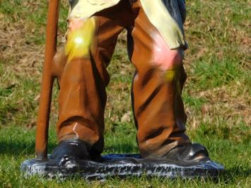 Beeld Bedelaar - 92 cm - Polystone - Zwart