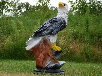 Adelaar XL - 65 cm - Zwart/Wit - Polystone