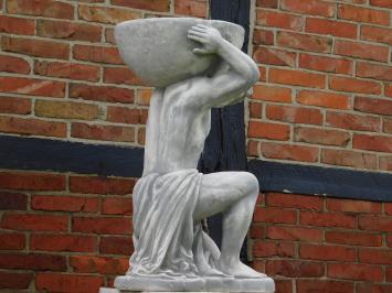 Statue Atlas with Flowerpot - 85 cm - Stone