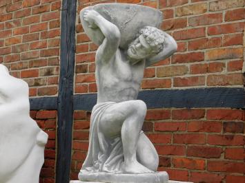 Statue Atlas with Flowerpot - 85 cm - Stone